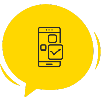Um celular mostrando ícones de aplicativos. Representa a indicação de recursos variados para enriquecer o aprendizado de idiomas.